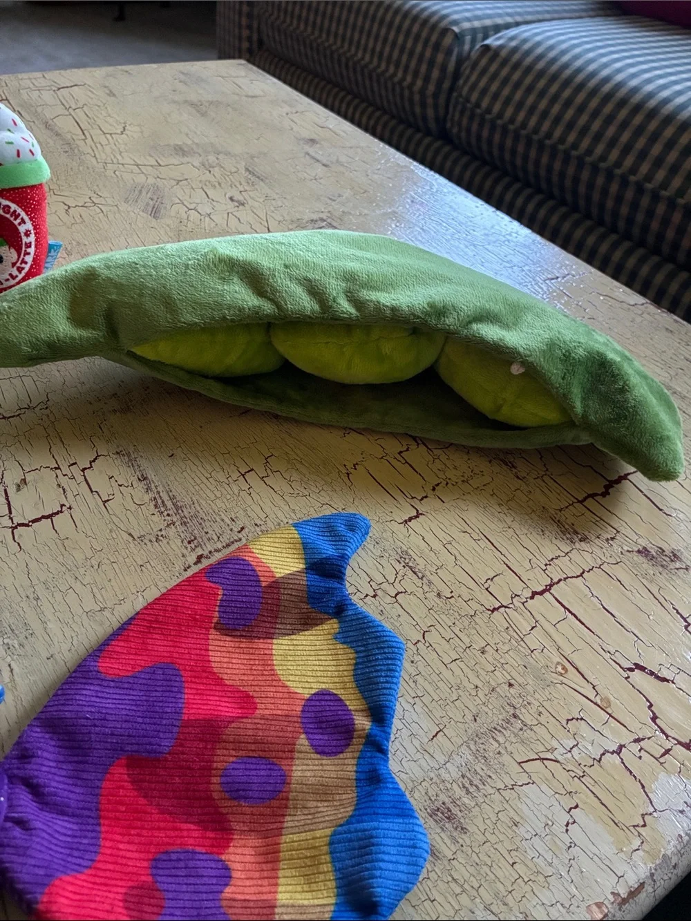 Bark Plush Dog Toys Green, Yellow, Blue, Red, Purple